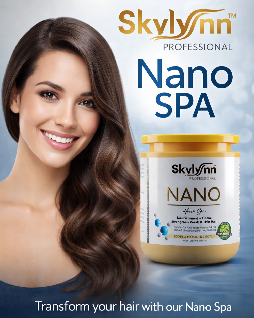 Nano Hair Spa Skylynn Professional  | Dry Frizzy Hair  | 1000ml